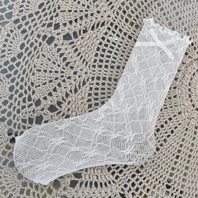 Soft candy lace socks