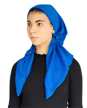 Terry Royal Blue Adjustable Pre-Tied Bandanna