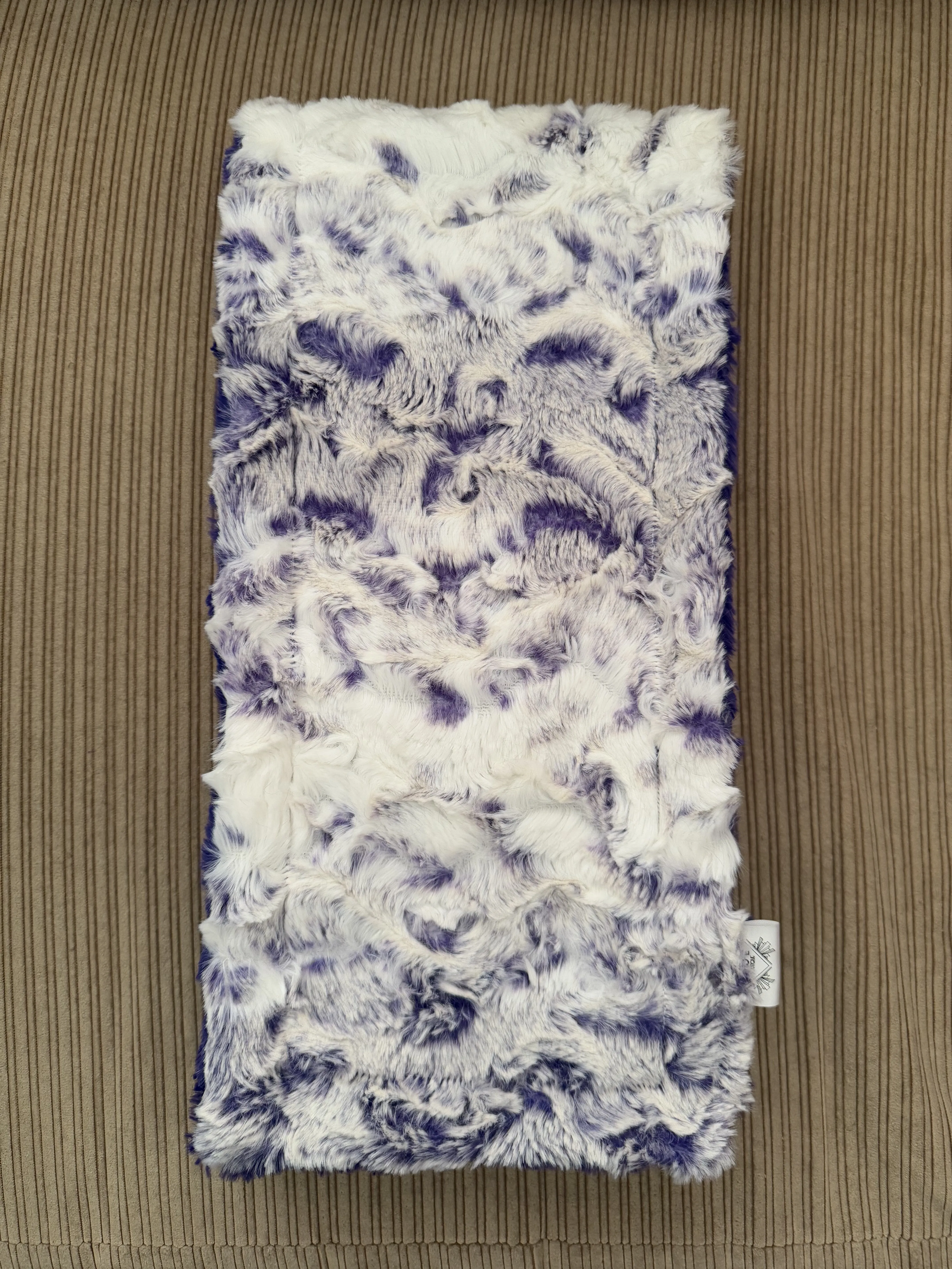 Viola Snowy Owl & Viola Hide Minky Scarf