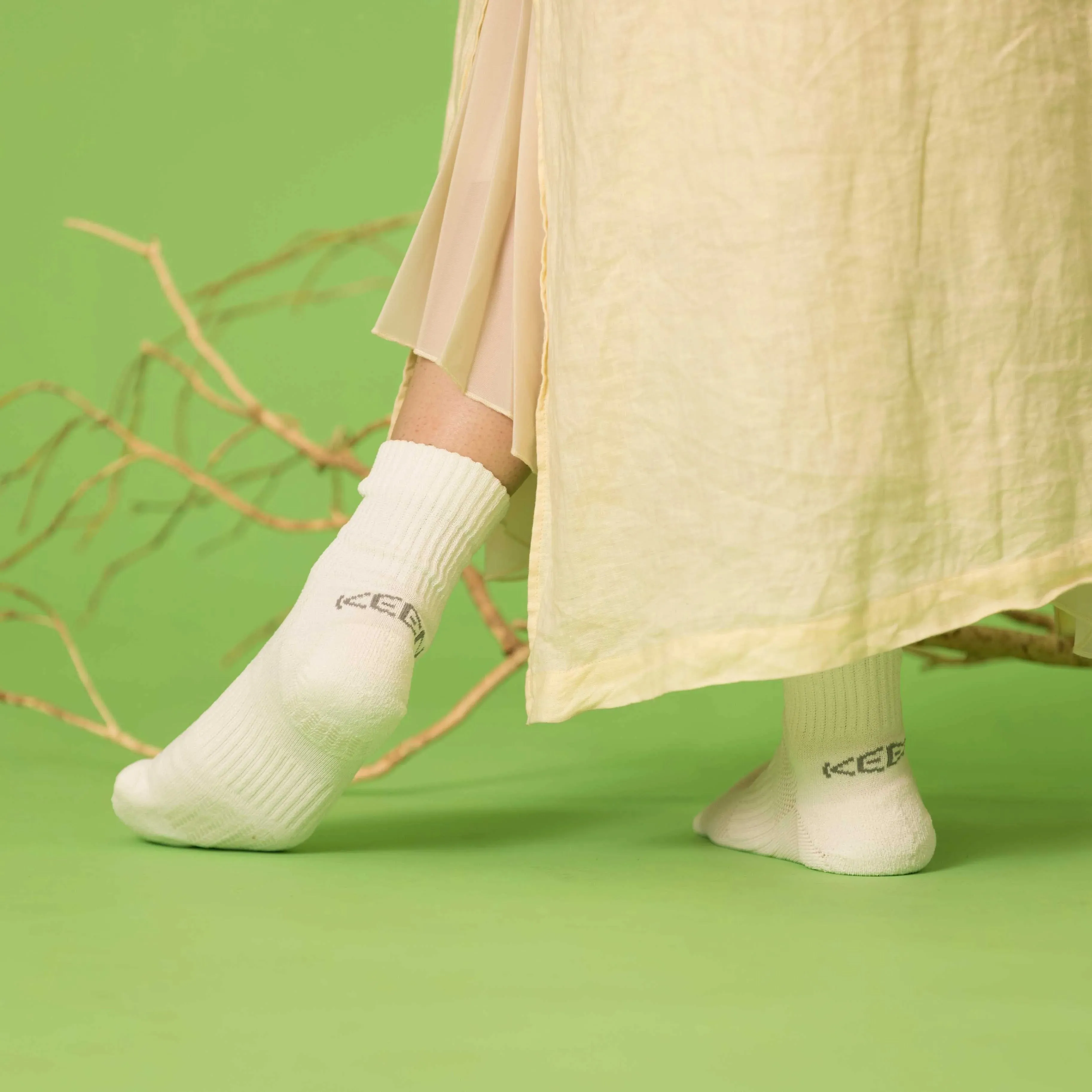 WA-SHI Socks Quarter - White