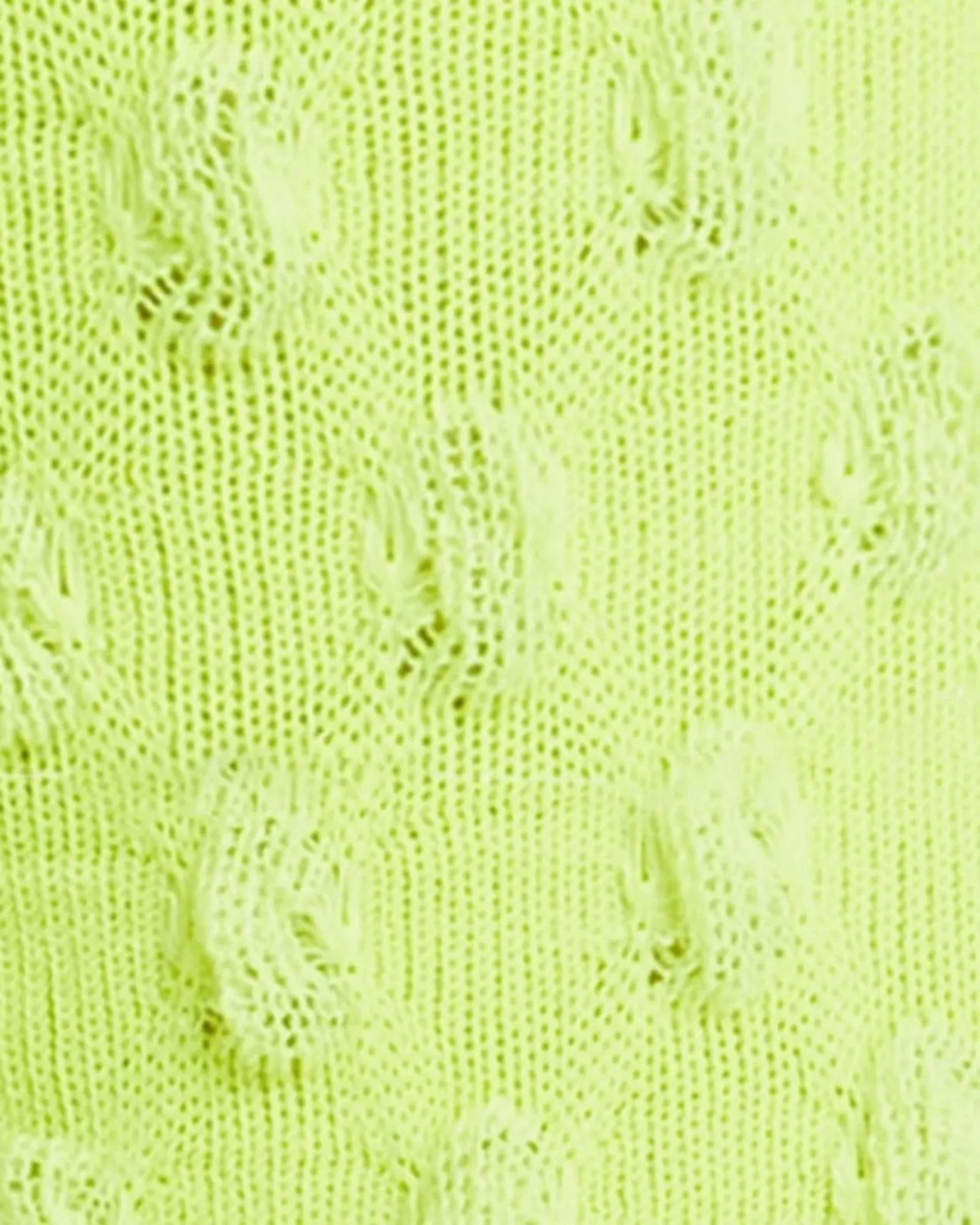 Waffle Combed Cotton Socks - Lime