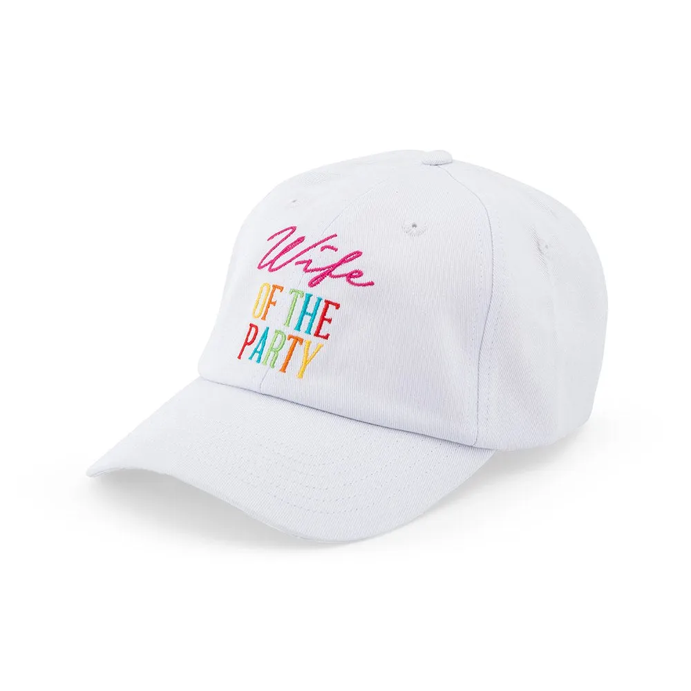 Wife of the Party White Women’s Embroidered Hat