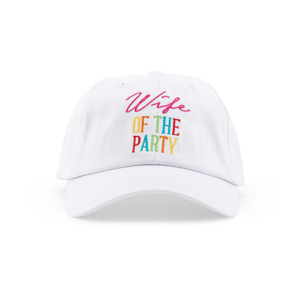 Wife of the Party White Women’s Embroidered Hat