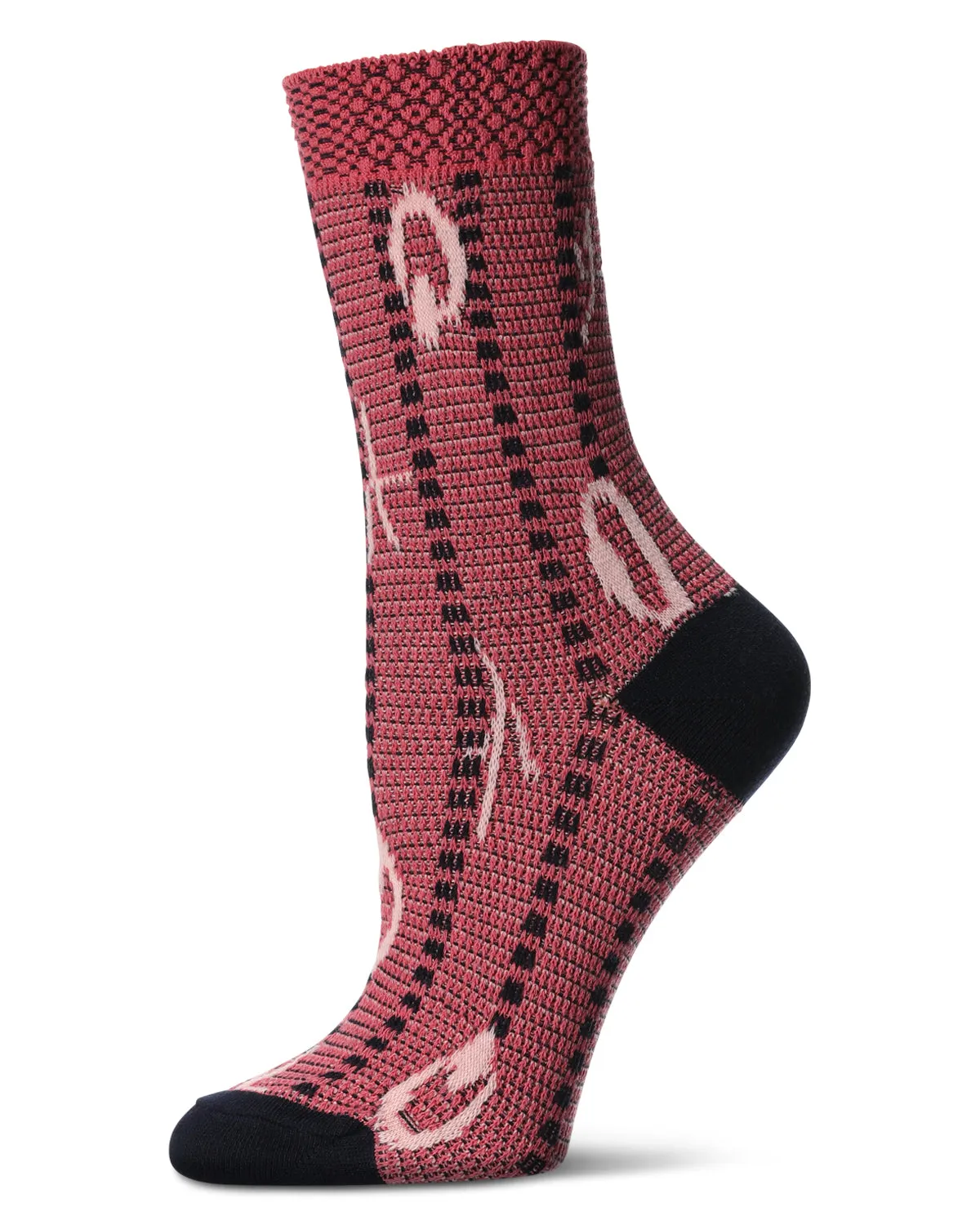 Women's Beautiful Peacock Pattern Soft-Fit Crew Sock