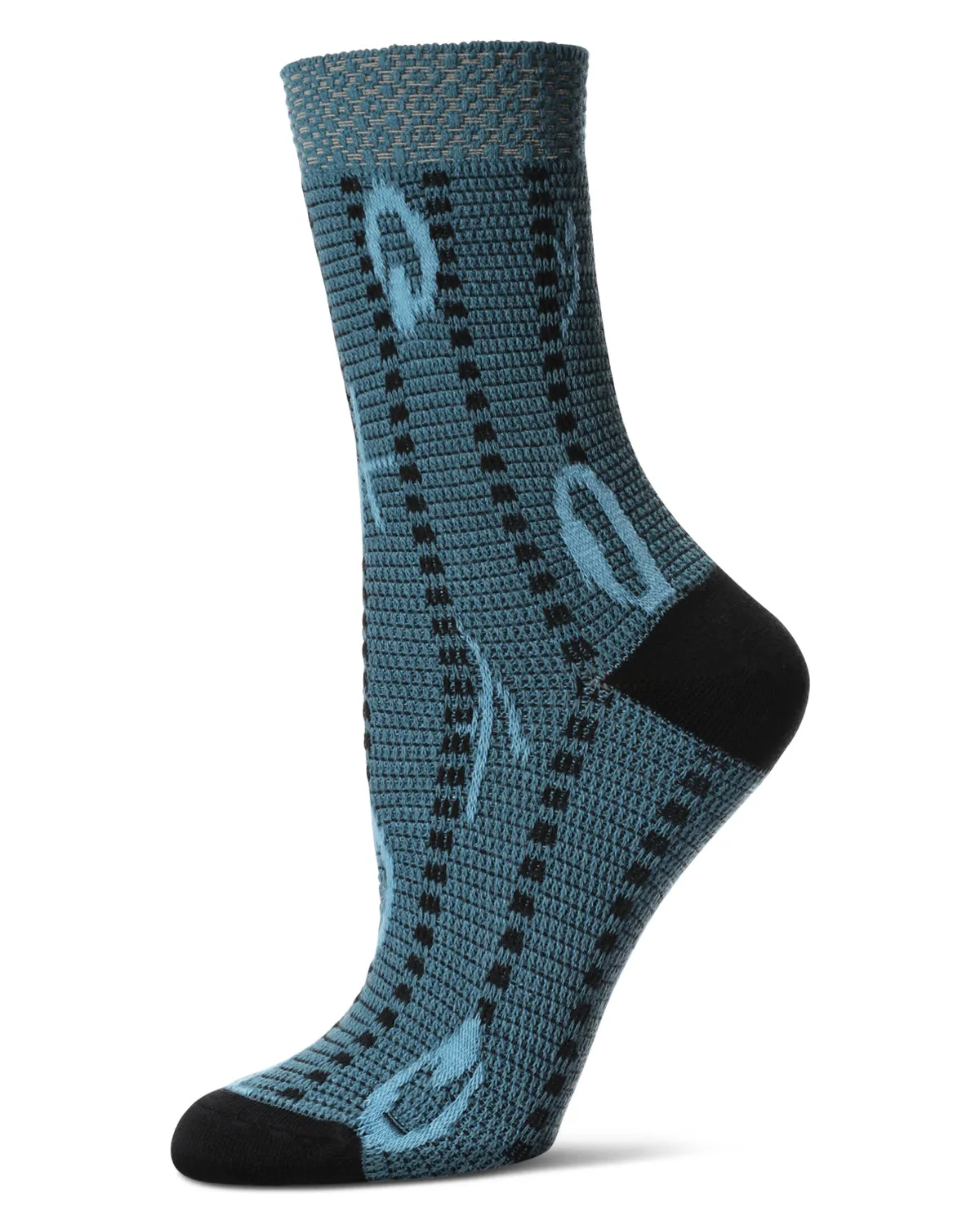 Women's Beautiful Peacock Pattern Soft-Fit Crew Sock