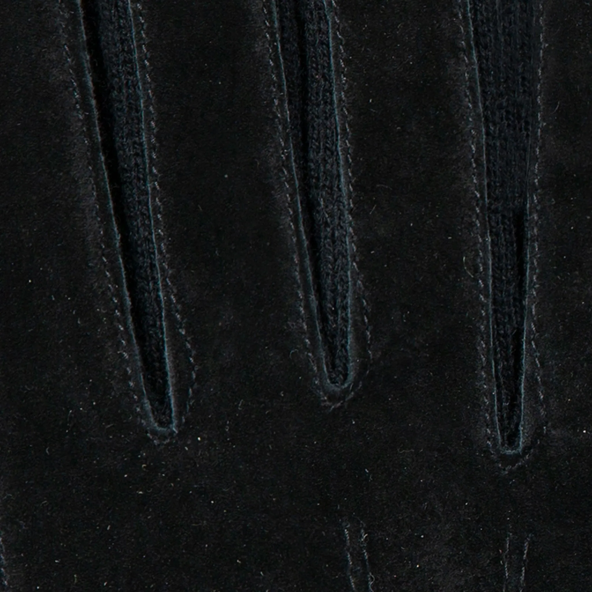 Women's Three-Point Fleece-Lined Suede Gloves