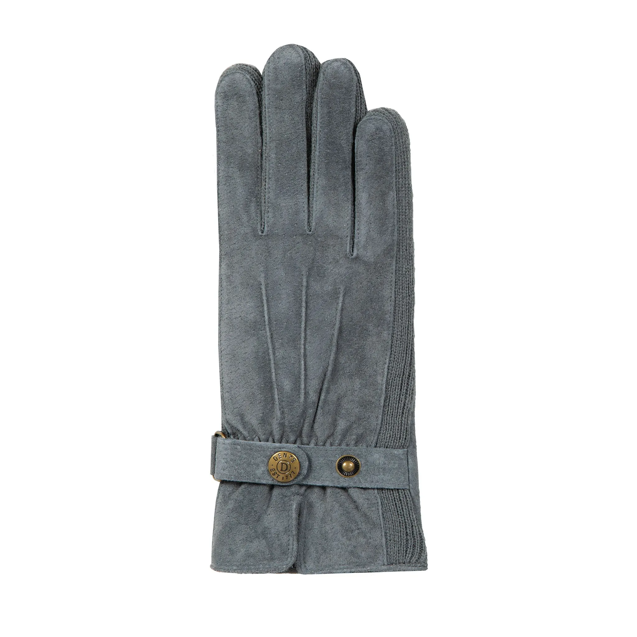 Women's Three-Point Fleece-Lined Suede Gloves