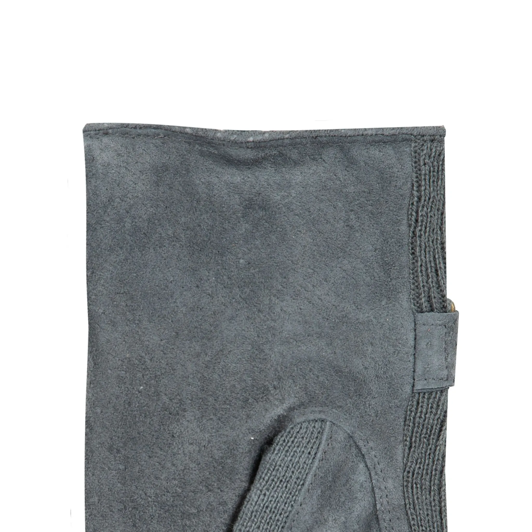 Women's Three-Point Fleece-Lined Suede Gloves