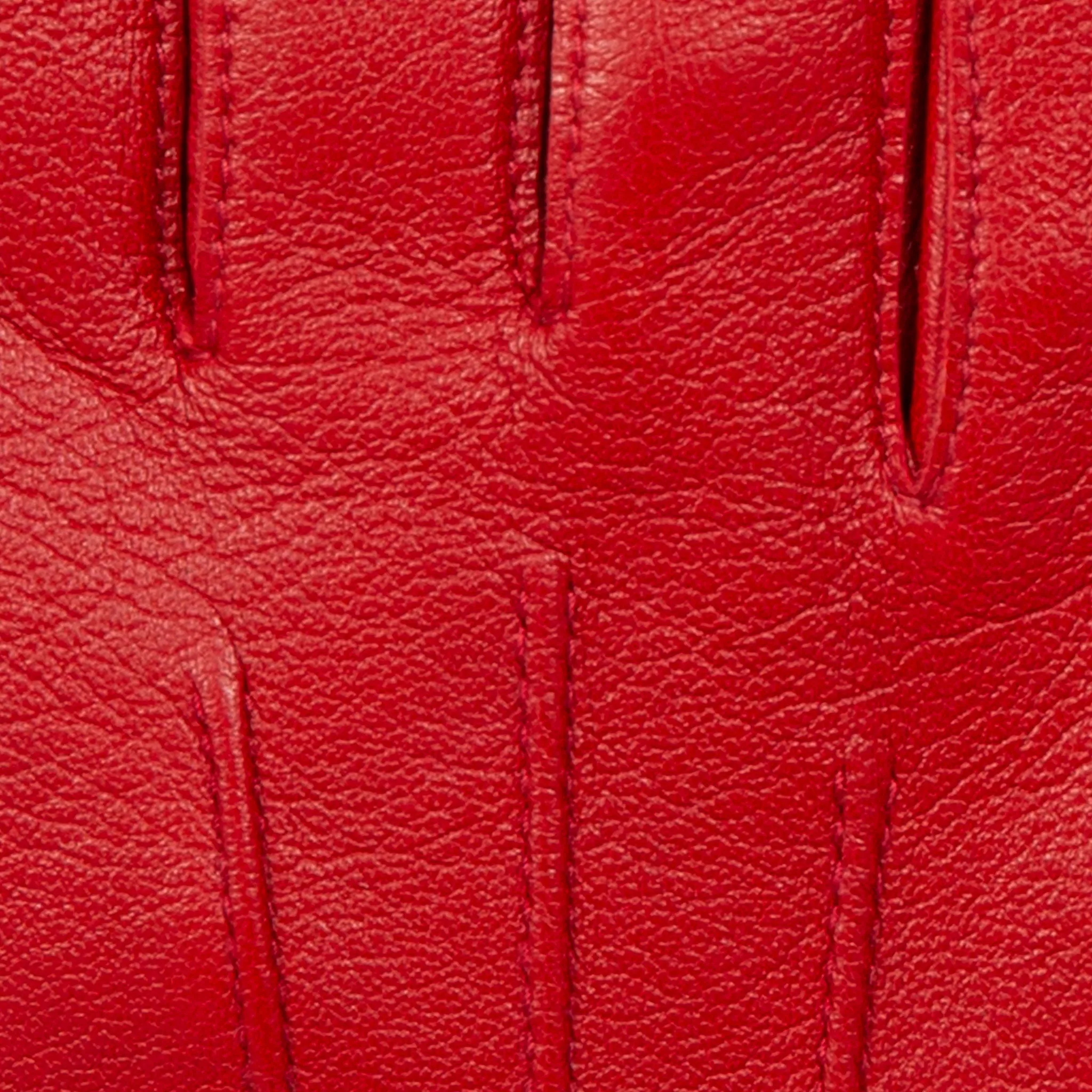 Women's Three-Point Lined Leather Gloves