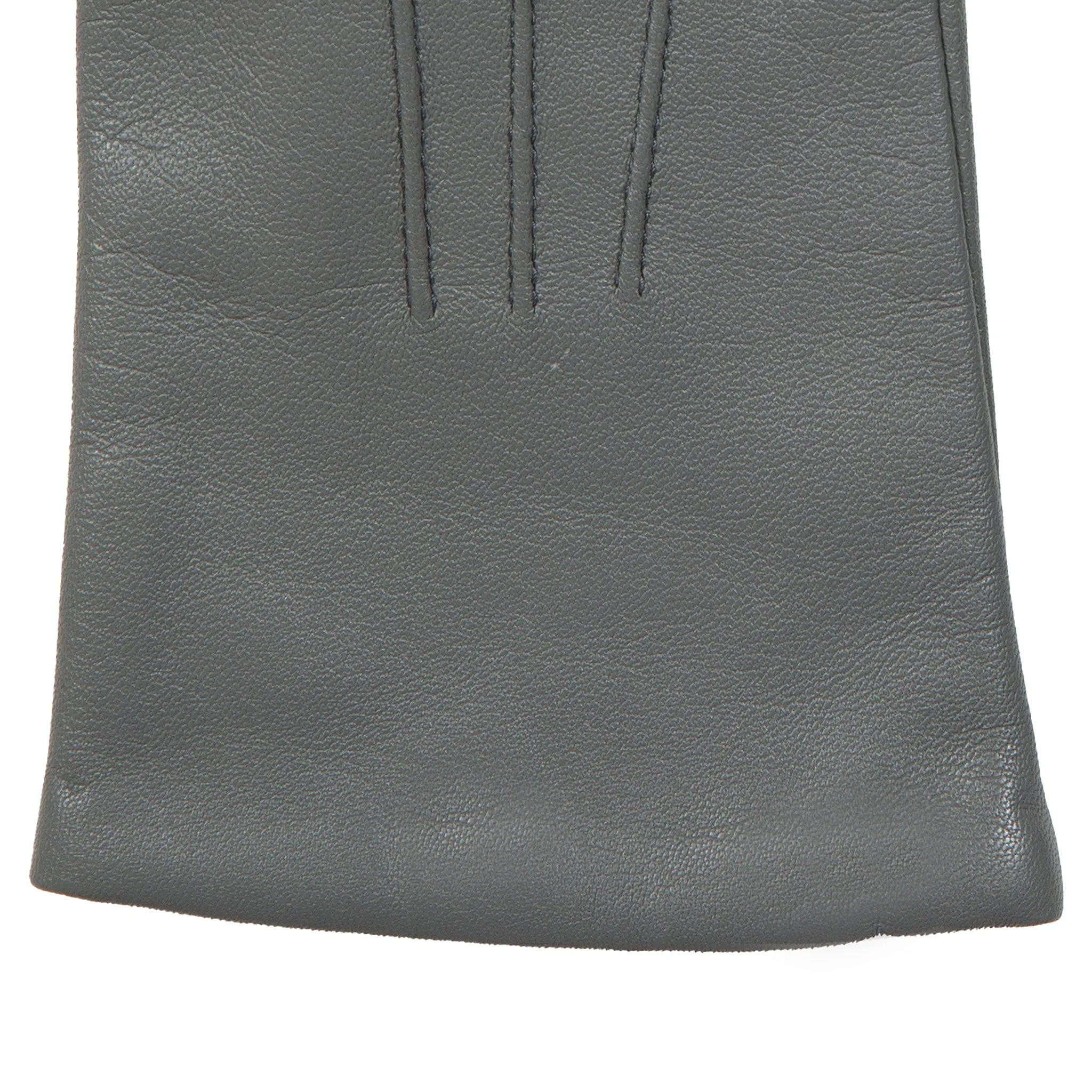 Women's Three-Point Lined Leather Gloves