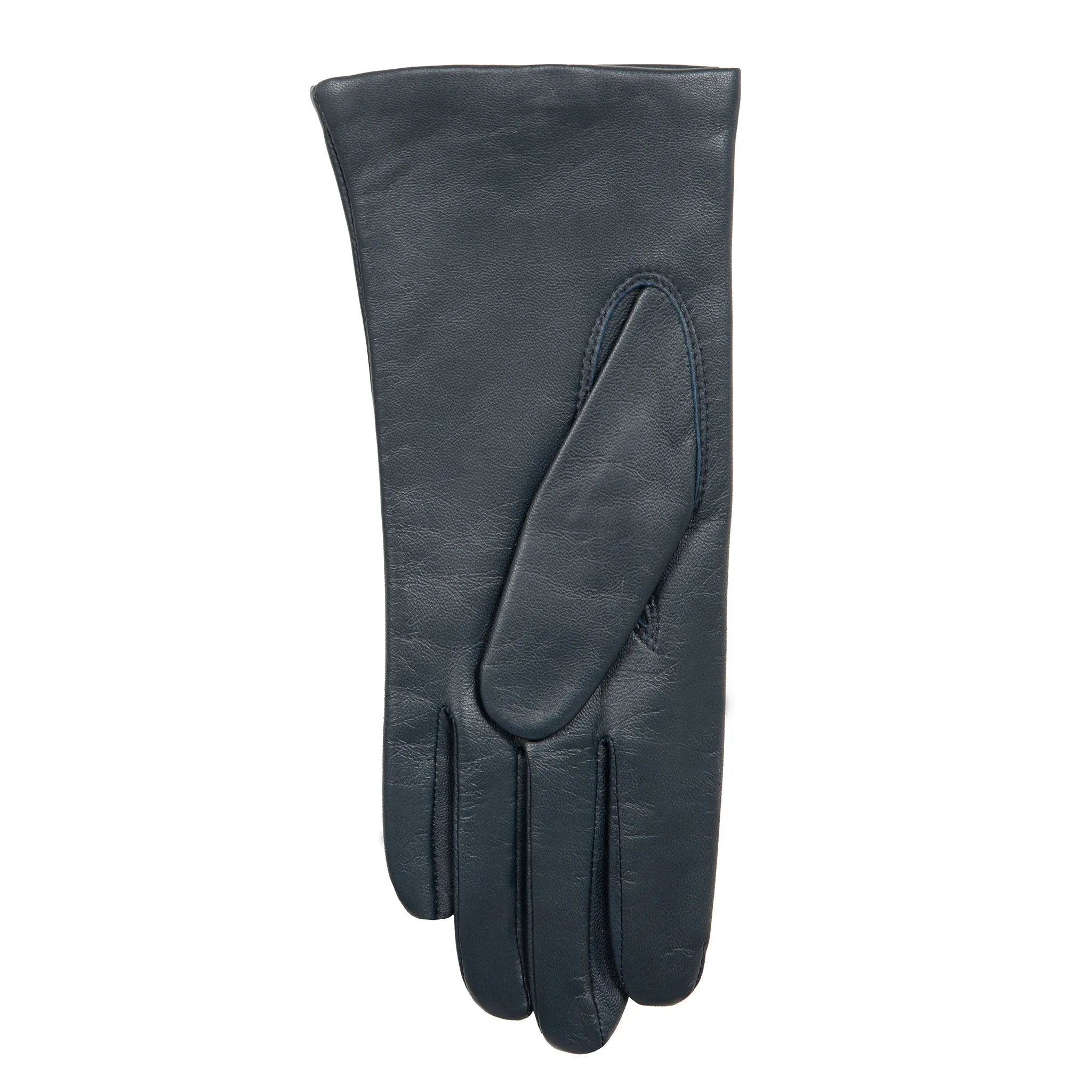 Women's Three-Point Lined Leather Gloves