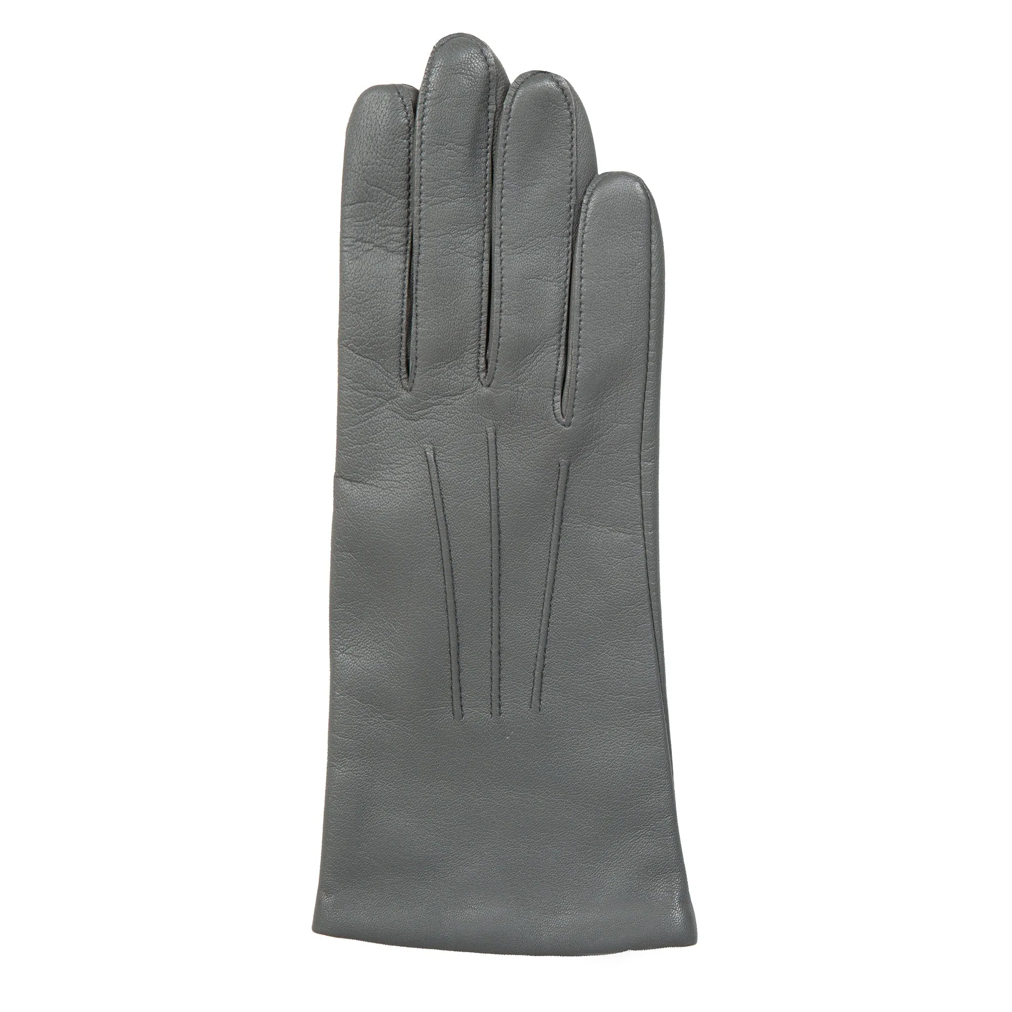 Women's Three-Point Lined Leather Gloves