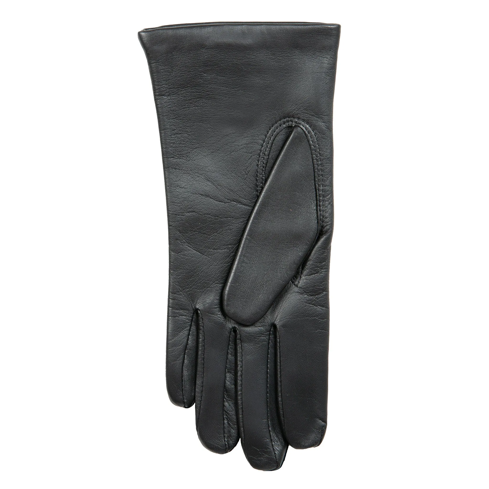 Women's Three-Point Lined Leather Gloves